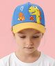 Vritraz Woven Dinosaur Applique Detailed Baseball Cap - Blue - Circumference 52-56 Cms