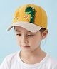 Vritraz Woven Dinosaur Applique Detailed Baseball Cap - Yellow - Circumference 52-56 Cms