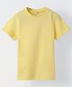 Spunkies Cotton Jersey Knit Half Sleeves Solid Tee - Yellow