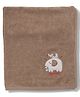 Pink Rabbit Terry Knit Towel With Elephant Print L 102 x B 67 cm - Brown