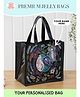 Rosada Black Autumn Collection DIY Personalised Jelly Mini Tote Transparent Water Resistant Handbag - Black