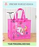 Rosada Purple Magical Unicorn Collection DIY Personalised Jelly Mini Tote Transparent Water Resistant Handbag - Pink