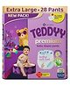 Teddyy Baby Premium Pants Diaper - 12 Hours Absorption Aloe Gel Sheet Leak-Proof Fit -Extra Large (12-17 kg) 28 Count