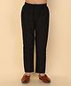 KISAH Cotton Blend Woven Solid Pyjama - Black