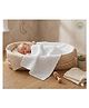 Baby Tales 6 Layers of 100% Pure Organic Cotton Gauze Solid Color Bath Towel L 110 x B 110 cm - White
