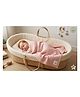 Baby Tales 6 Layers of 100% Pure Organic Cotton Gauze Solid Color Bath Towel Soft Skin Absorbent 110cm x 110cm - Peach