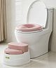 Baybee 3 in 1 Potty Seat for Kids  Footstool with Removable Bowl, Anti-Slip, Fits Standard Toilets - Pink