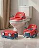 Baybee Potty Seat for Kids , Anti-Slip Base & LED Lights, Fits Standard Training Potty  - Red