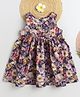 BAATCHEET Cotton Woven Sleeveless Floral Printed Dress - Multi Colour