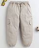 BAATCHEET Cotton Woven Striped Jogger - Beige