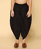 KISAH Cotton Blend Woven Solid Dhoti - Black