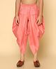 KISAH Cotton Blend Woven Solid Dhoti - Hot Pink