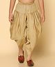 KISAH Cotton Blend Woven Solid Dhoti - Golden