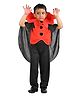 BookMyCostume Sleeveless Vampire Fancy Dress Costume - Black & Red