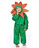 BookMyCostume Full Sleeves Floral Theme Fancy Dress Costume Set - Green & Orange