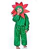 BookMyCostume Full Sleeves Floral Theme Fancy Dress Costume Set - Green & Red