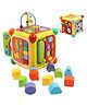 Sanjary Multifunction Baby Activity Cube with Shape Sorter, Bead Maze, Spinning Gears, Musical Buttons, Educational Developmental Toy - Color Design May Vary