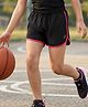 Pine Active Woven Above Knee Length Solid Color Performance Shorts - Black