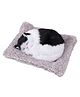 FunBlast Realistic Sleeping Cat Plush with Meow Sound Toy  Pack of 1 (White-Black)