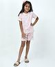 CHILINS 100% Cotton Knit Half Sleeves Tie Dye Coordinating Tee & Shorts Set - Orange