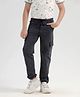 CHILINS Cotton Knit Solid Joggers - Black