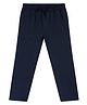 CHILINS Cotton Knit Solid Pants  - Blue