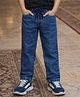 CHILINS Cotton Denim Mild Washed Jeans - Blue