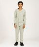 CHILINS Cotton Knit Full Sleeves Checked Shirt & Pajama Night Suit - Light Green