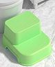 Safe-O-Kid 2 Step Stool for Kids with Soft Grip Surface, Anti-Slip Potty Training Stool for Bathroom & Toilet, Stable & Lightweight Toddler Standing Stool for Kitchen, Sink & Nursery  Green
