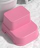Safe-O-Kid 2 Step Stool for Kids with Soft Grip Surface, Anti-Slip Potty Training Stool for Bathroom & Toilet, Stable & Lightweight Toddler Standing Stool for Kitchen, Sink & Nursery  Pink