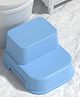 Safe-O-Kid 2 Step Stool for Kids with Soft Grip Surface, Anti-Slip Potty Training Stool for Bathroom & Toilet, Stable & Lightweight Toddler Standing Stool for Kitchen, Sink & Nursery  Blue