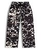 CHILINS Knit Abstract Printed Pants - Black