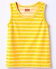 Babyhug 100% Single Jersey Knit Sleeveless Striped Vests - Multicolor