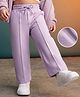 Kookie Kids Woven Full Length Solid Lounge Pant - Lavender