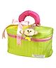 Little Surprise Box Monkey soft satin pouch Newborn Hamper Gift Box for Baby,  13 Pieces -Pink
