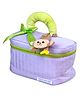 Little Surprise Box, Monkey soft satin pouch Newborn Hamper /Gift Box for Baby, 13 Pieces-Purple