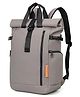 FUR JADEN Vegan Leather Stylish 15.6 Inch Premium Laptop Backpack for Office & Travel - Grey