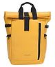 Fur Jaden 22L Vegan Leather Stylish Travel Premium Laptop Backpack for Men & Women | Water-Resistant | Fits Upto 15.6 Inch Laptop | Ideal for Office, College, Work & Travel - Yellow
