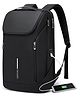 FUR JADEN Pro Series Smart Tech Anti-Theft Laptop Backpack With USB-A & USB-C Type Charging Port for Men & Women For Business Professionals & College Students- Black