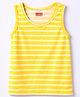 Babyhug 100% Single Jersey Knit Sleeveless Striped Sando  - Multicolor