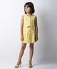 Taffykids Woven Sleeveless Solid Top & Skirt Set - Yellow