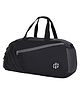 Harissons Height 18 Inches Amphy 35L Gym Duffel Bag for Men & Women | Spacious & Dedicated Shoe Compartment with Quick Access Side Pocket (Black & Grey)