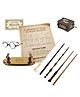 FUSKED Harry Potter 5 Magic Wands Combo with Wood Stand, Music Box and Sunglasses - Harry Potter Gifts for Potterheads - 25L Plastic for 10+ Years - 1 Piece