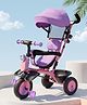 Babyhug AeroGlide 3-in-1 Tricycle: 360° Swivel Seat with Light, Music, and All-Terrain Puncture-Proof Rubber Wheels Pink
