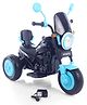 Babyhug Three Wheel Battery Operated Ride On Bike with Music & Lights - Black & Blue| Foot Pedal Accelerator| Forward & Reverse Drive| Rechargeable Battery| 2 to 6 Years| AUX Music| Easy to Assemble
