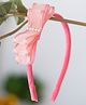 Ribbon Candy Bow Applique Detailed Hair Band - Peach & Gold