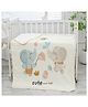 TERI BERI Muslin Bubble Baby Blanket Ultra Soft Breathable Cotton Muslin Quilt Lightweight Newborn & Toddler Blanket Mix Cute Prints All Season Use - White