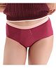 Mahina Teen Cotton Solid Reusable & Leak Proof Mid Waist Period Panty With Super Heavy Flow - Cherry Berry