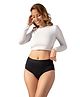 Mahina Cotton Solid Reusable & Leak Proof High Rise Period Panty With Super Heavy Flow - Black