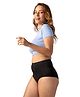 Mahina Modal Solid Reusable & Leak Proof High Rise Period Panty With Super Heavy Flow - Black